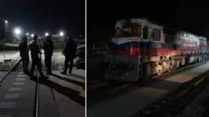 Malatya’da yük treni hemzemin geçitte otomobile çarptı: Beş kişi yaralandı