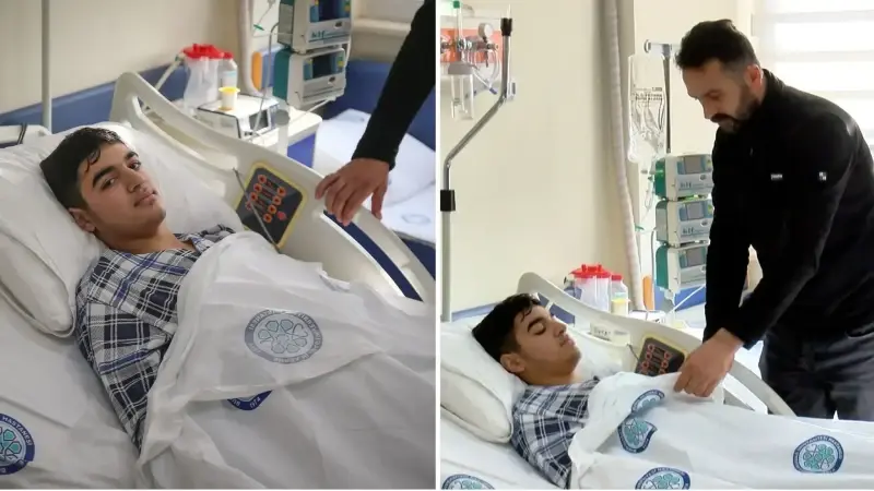 Mantardan zehirlenip entübe edilen Batuhan babasının karaciğeriyle hayata tutundu