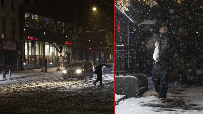 New York’ta kar fırtınası etkili oldu