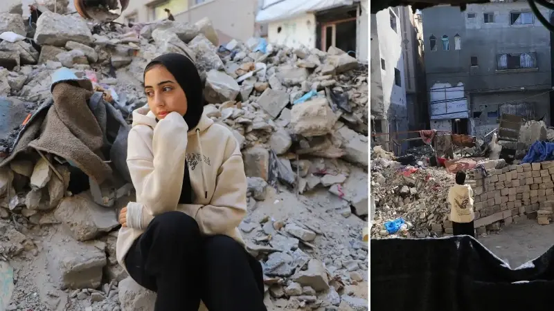 Nusayrat’ta ailesini kaybeden genç kadın hayatta tek başına kaldı