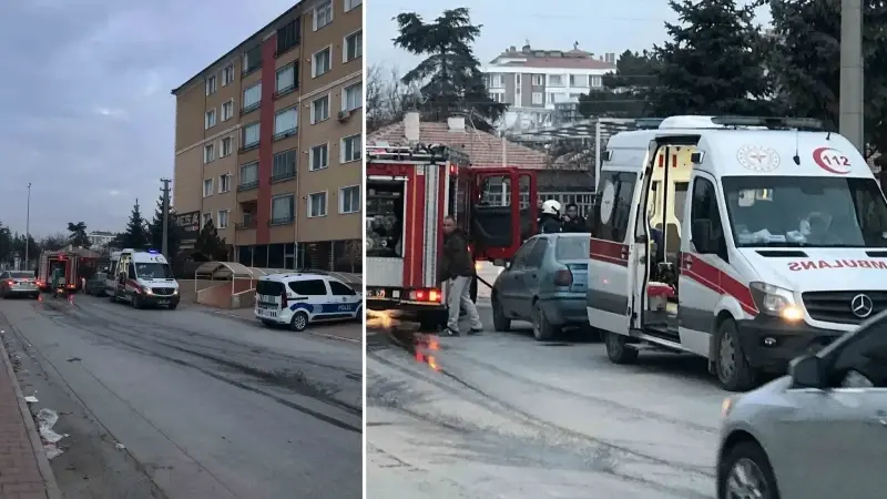 Ocakta unutulan yemek yangına neden oldu