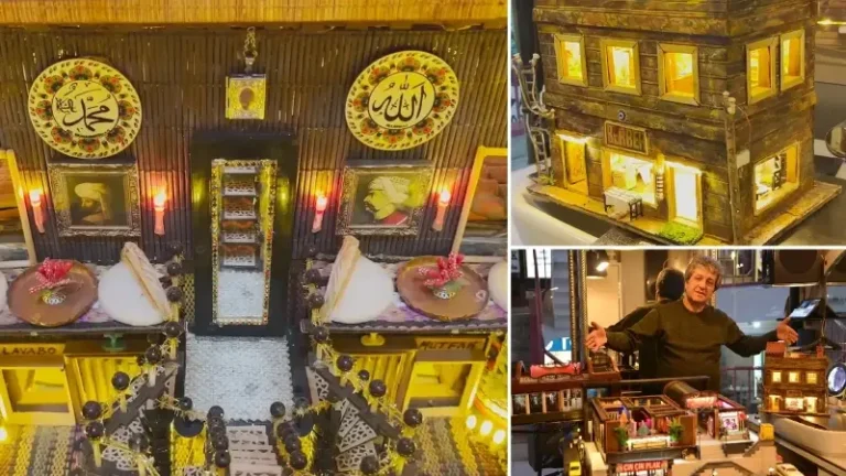 Pandemide maket yapımını öğrendi: 25 bin objeyle çocukluğunun geçtiği sinema ve çevresini ortaya çıkardı