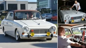 Satmaya ve kullanmaya kıyamıyor: Aracına ayakkabıyla binilmesine izin vermiyor! Polisler bile şaşırıyor