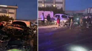 Şırnak’ta vinç kavşaktaki altı araca çarptı: Yedi kişi yaralandı