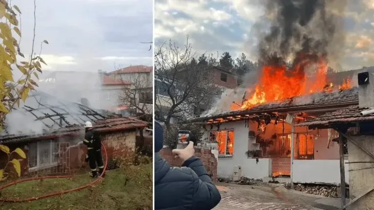 Tokat’ta tek katlı ev yangında kullanılamaz hale geldi