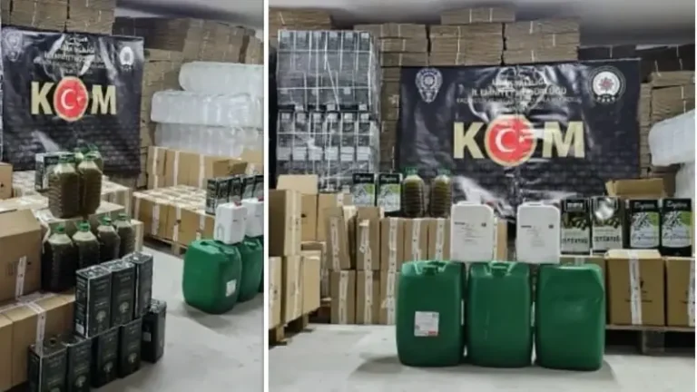 Uşak’taki operasyonda ortaya çıktı: 3 ton zeytinyağından 23 ton sahte zeytinyağı yaptılar