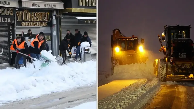 Van’da 341 yerleşim yeri yoğun kar nedeniyle kapandı: Okullar tatil edildi