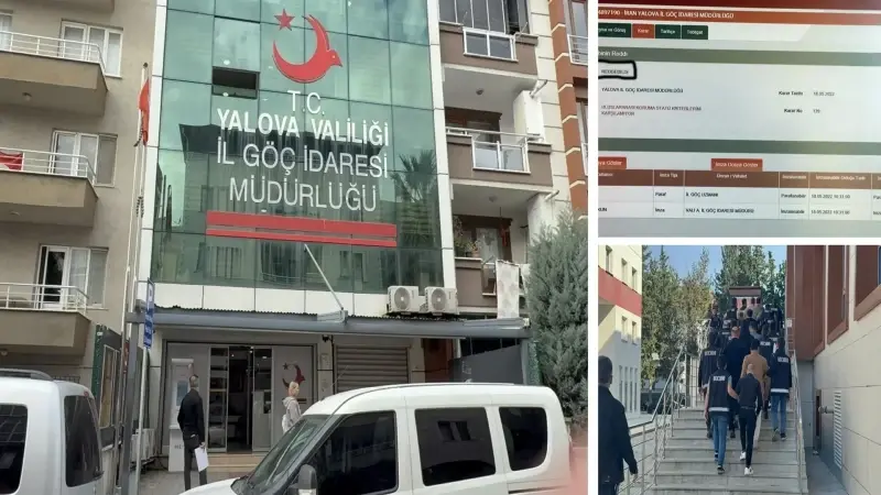 Yalova İl Göç İdaresi Müdürlüğü’nde ‘usulsüz mülakat’: Kız arkadaşını mülakata alan memuru korumuşlar