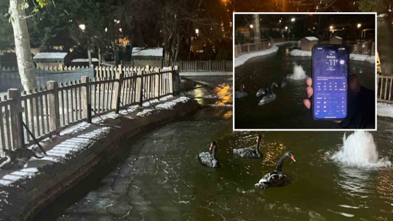 Ankara’da kar yağışının ardından hava sıcaklığı eksi 11 dereceye kadar düştü