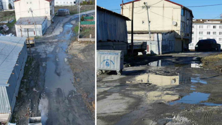 Arnavutköy’de İSKİ çalışması yarım kaldı: Mahalleli çileden çıktı