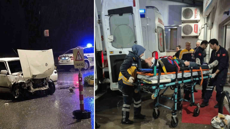 Bartın’da sağanak yağış kazayı beraberinde getirdi: İki kişi yaralandı