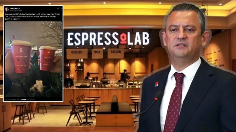 CHP ‘Para karşılığı boykotu kaldırdık’ demişti: Espressolab’den CHP’lilere ‘Özgür Özel’ yazılı kahve ikramı