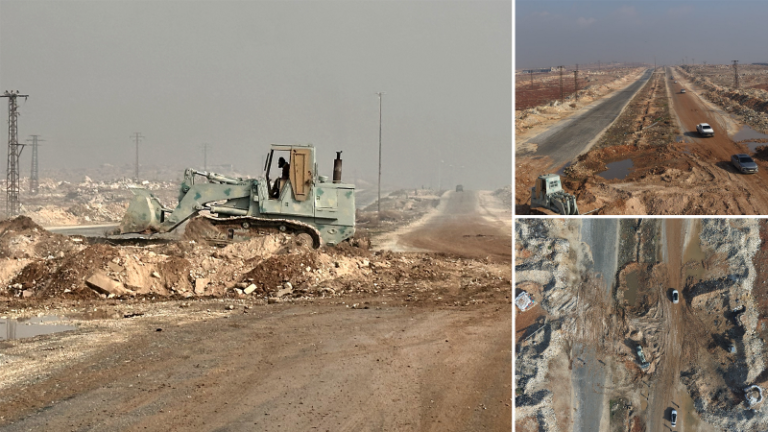 Halep’te terör örgütünün kapattığı yollar açılıyor
