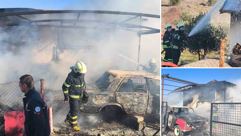Muğla’da ev ve otomobil küle döndü
