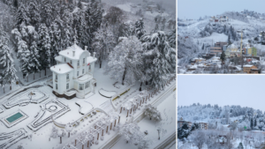 Trabzon’da kar yağışı: Kartpostallık görüntüler oluştu