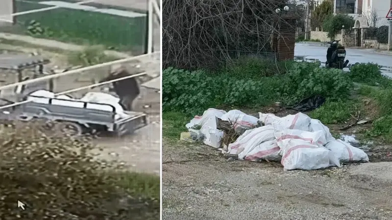 Bodrum’da araziye moloz döktü: 50 bin lira ceza yedi