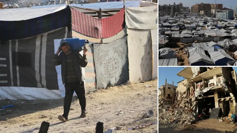 Gazze kentinde günlük yaşam: Derme çatma çadırlarda mücadele ediyorlar