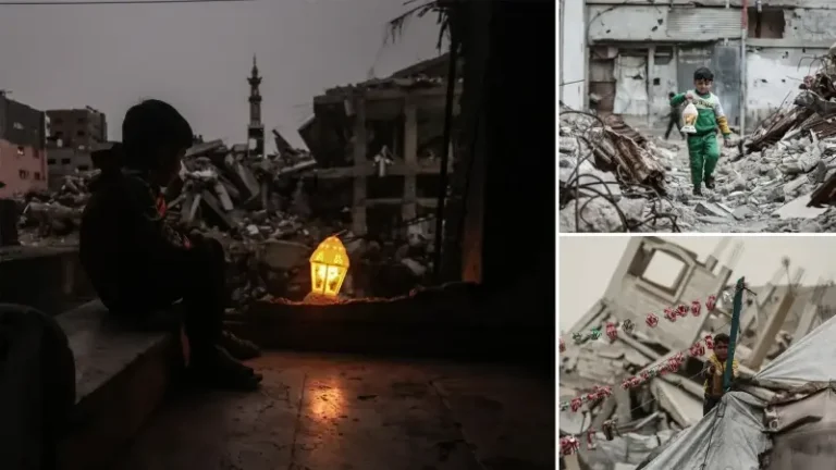 Gazze’de çocuklar Ramazan’ı enkazlar arasında karşılıyor