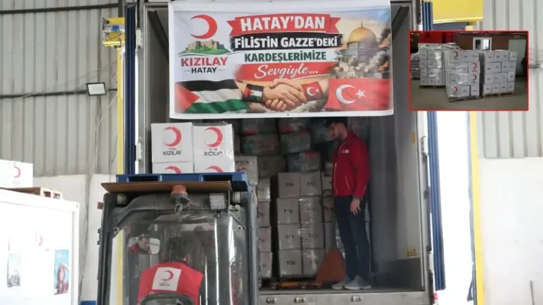 Hatay’da hazırlanan hijyen kolileri Gazze’ye ulaştırılacak
