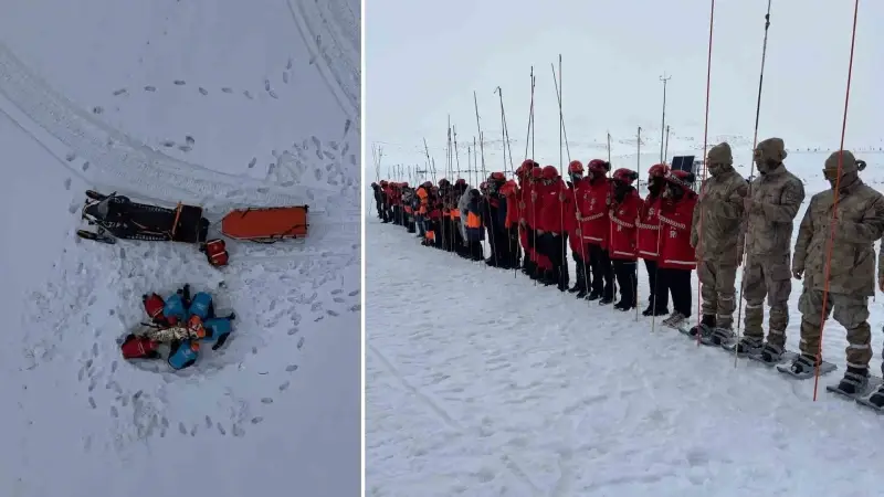 Hesarek Kayak Merkezi’nde gerçeğini aratmayan arama kurtarma tatbikatı