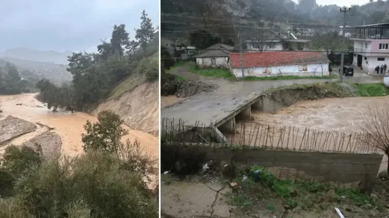 İncirliova’da sağanak sonrası 9 ev tahliye edildi
