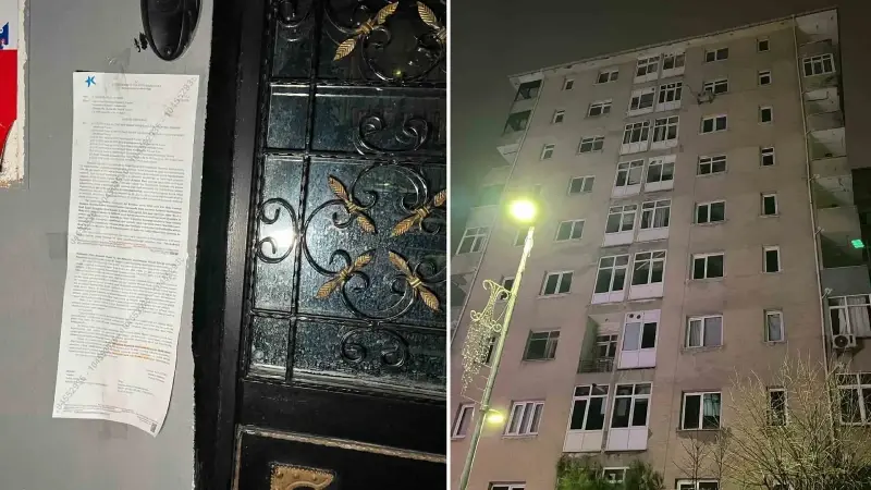 Küçükçekmece’de sitedeki 10 katlı riskli bina mühürlenerek tahliye edildi