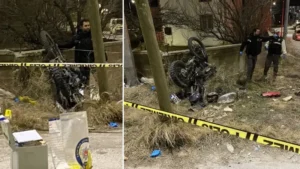 Motosiklet otomobille kafa kafaya çarpıştı: Bir kişi öldü, iki kişi yaralandı