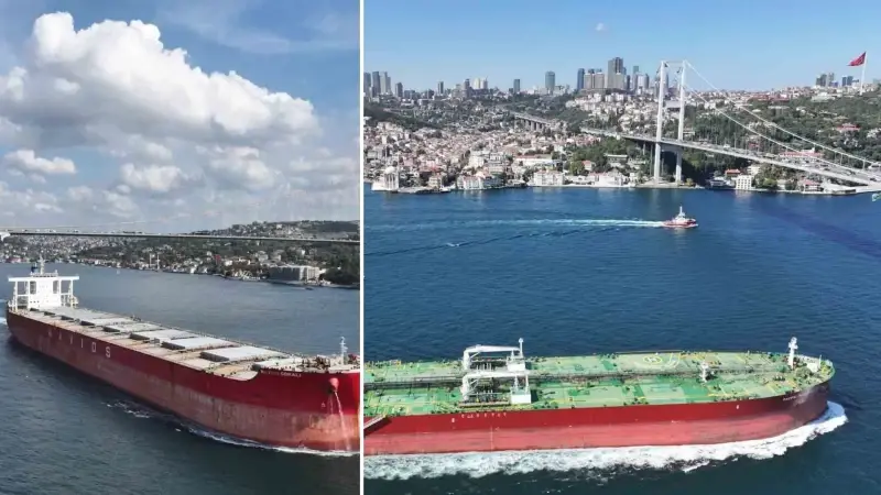 Türk boğazları 2025’te 84 bin 640 gemilik trafiği yönetti