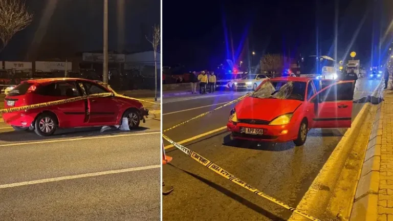 Otomobilin çarptığı yaya öldü