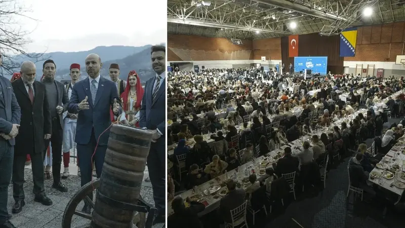 TİKA, Bosna Hersek’te 1500 kişilik iftar sofrası kurdu