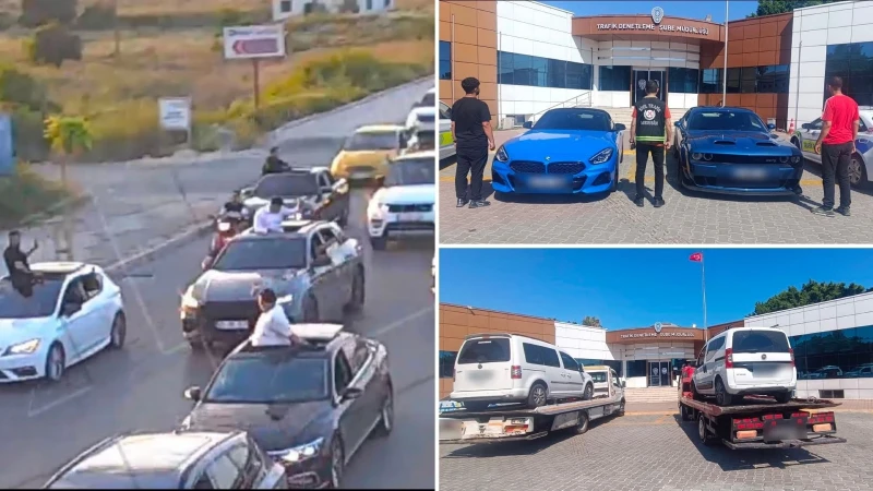 Düğün konvoyunda yol kapatanlara 695 bin TL ceza