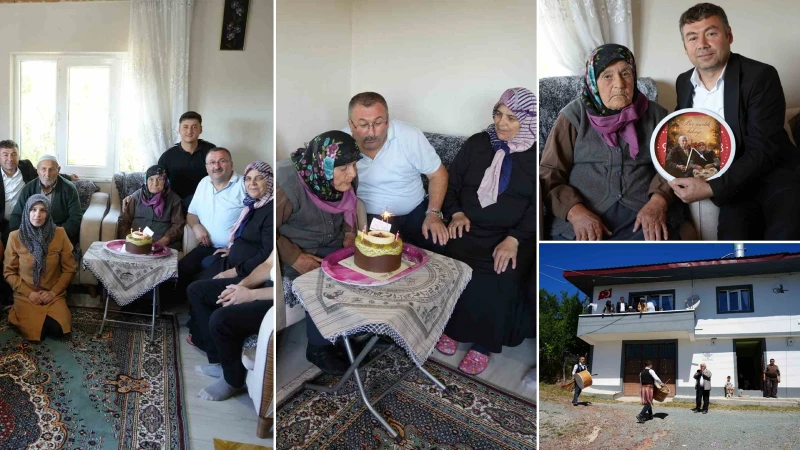 100 kere maşallah Atiye nine: Asırlık çınar için davullu zurnalı sürpriz hazırlandı