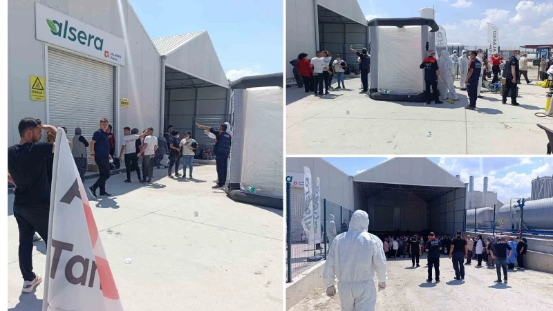 Domates serasında zehirlenme: 10 çalışan hastaneye kaldırıldı