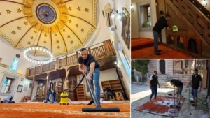 Eski bağımlılar camileri temizleyerek toplumsal farkındalık oluşturuyor