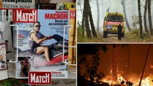 Fransa’da yangın alarmı Macron’da tatil keyfi: Jet ski görüntüleri gündem oldu
