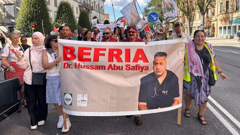 İsveç’te yüzlerce kişiden Filistin’e destek gösterisi