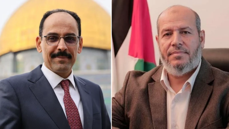 MİT Başkanı Kalın Hamas Siyasi Büro Başkanı Hayye ile görüştü