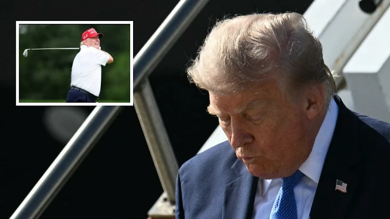 Trump’ın golf sahasında mühimmatlı biri güvenlik önlemlerini incelerken yakalandı
